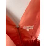L'ATISTE Peach V Neck Dress Size Small Photo 5