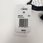 l*space L* Rebel Stripe Bikini Top in Black Size XS NWT Photo 5