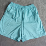 Studio Works Vintage Women Size 10 Light Blue Elastic Waistband Drawstring Short Photo 0