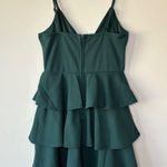 ROWA Tiered Ruffle Mini Dress Green Size L Photo 1