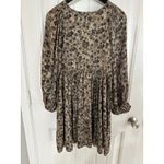 Grade & Gather Chocolate Brown Abstracted Western Cowgirl Shift Dress Women S Festival Loose Photo 2