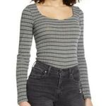 Project Social T  PST Womens Striped Kimora Sweetheart Knit Top Photo 0