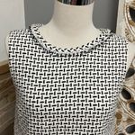 Brooks Brothers  Black and White Woven Tank Top Photo 1