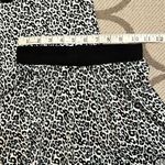 Badgley Mischka Badgley Mishka Studio black white gray leopard print short pajama lounge set Photo 6