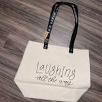 Heartfelt Laughing All the Way Tote Bag Tan Photo 0