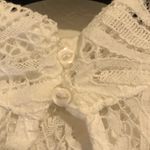 Lulus  Gorgeous Attraction White Lace Structured Long Sleeve Mini Dress Size S Photo 11