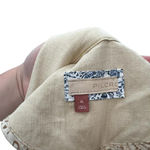 Anthropologie Pilcro Summer Blazer Jacket Linen Cotton Taupe Tan Cream Size XL Photo 12