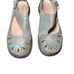 Rieker Blue Leather Mary Jane Daisy 15 Slip on Comfort Shoes Women Size 41 Photo 7