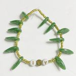 Taylor Swift Eras Tour Friendship Bracelet Ivy Evermore w/ Leaf Beads Photo 0