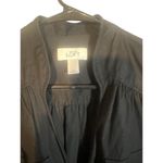 Loft Ann Taylor Black Long Sleeve Drawstring Waist T-Shirt Dress Women Sz 6 Photo 5