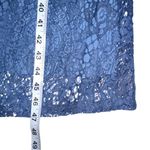 ASOS NWOT  Design Blue Lace Plunge Midi Lace Up Back Dress US 4 Photo 8