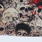 Spirit Halloween Zombie Skull Printed Cinch Bag Backpack 17X13.5 Horror Monsters Photo 5