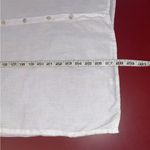 Fresh Produce  shirt woman’s Xl White linen button Up top coastal casual comfy Photo 4