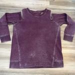 Calvin Klein size XL long sleeve cold shoulder sweatshirt, acid washed, pit to pit is 22, length is 27 Photo 0