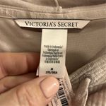 Victoria's Secret Women's Pink/Beige Ribbed Velour Hoodie Jacket Size M Photo 7