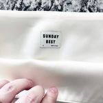 Sunday Best Aritzia White Satin Wendy Skirt Photo 2