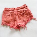 We The Free  Coral Distressed Jean Shorts size 24 Photo 1