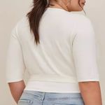 Torrid Ballet Wrap Front Short Sleeve Fitted Cardigan Sweater Shrug Photo 6