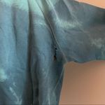 Vintage tie dyed blue crew neck sweatshirt cropped distressed Photo 4
