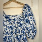 Abercrombie & Fitch  Emerson Mini Dress Blue and White Floral Dress LT Large Photo 2