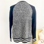 American Eagle  Knitted Bomber Varsity Jacket Sweater Wool Blend Photo 2