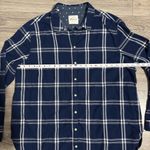 Jachs  Girlfriend Plus Women Dark Blue Checkered Fannel Buttondown Shirt Size 2X Photo 11