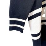 Anthropologie NVLT Pippa Bold Stripe Oversized Cardigan Sweater Black White XS Photo 6