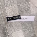 Talbots Wool Blend Buffalo Plaid Jacquard Scarf Wrap Fringe Hem Cottage Preppy Photo 5