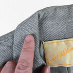 Saks 5th Avenue 1950s Vintage Saks Fifth Avenue Gray Bow Tie Waist Cropped Wool Jacket Size 6 Photo 6