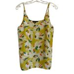 Banana Republic  Tropical‎ Feather Yellow tank Top SZ S Photo 11