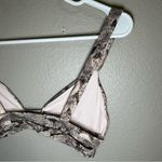 Vitamin A  Neutra neutral snake print bikini top women’s size small Photo 6