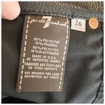 7 For All Mankind Snakeskin Jeggings Black SZ 26 Photo 5