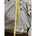 NWT Mable Denim Balloon Sleeve Rompe Sz L Tie Waist Shorts Cotton Boho Western Blue Size L Photo 14