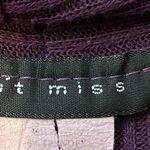 Can’t Miss | Deep Purple Ribbed Mini Sweater Dress | Size Medium Photo 6