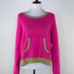 Juicy Couture Pink & Gold Fuzzy Sweater Photo 1