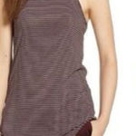 Frank & Eileen $110  Tee Lab - like new! Size S burgundy stripe Photo 0