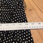 Norma Kamali  Baby Polka Dot Faux
Wrap Slinky S/S Dress Black & White Sz LARGE Photo 5
