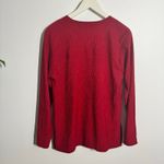 Vtg Blair Boutique Top Women S Red Animal Print Leaf Fall Embroidery Holiday Photo 1