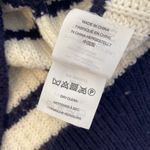 J.Crew Striped Navy/White Women’s Long Sleeve Turtleneck Sweater Sz S Wool Photo 6