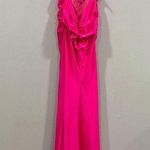 La Femme 29020 Strappy Back Bodycon Maxi Gown Dress Neon Pink Size 6 Photo 2