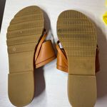 Hunter Leather Slide Sandals Tan Photo 4