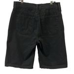 NYDJ  Cotton Blend Black Bermuda Stretch Chino Shorts Lift Tuck Womens Petite 6 Photo 1