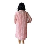 American Vintage 50-60's Vintage Pink dress with matching Lace coat Ladies dress size medium Photo 10