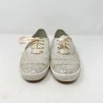 Keds‎ x Kate Spade Glitter Wedding Sneakers Ivory Size 8 Tan Photo 2