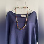 Bohemian Style Colorful Wooden Beads‎ Necklace Macaron Color 16in Sweater Chain Photo 7