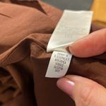 Gap Brown Eyelet scalloped hem mini dress M Photo 13