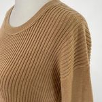 French Connection Babysoft Ribbed Knit Round Neck Sweater Camel Photo 7