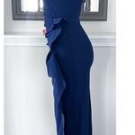 Chiara Boni La Petite Robe Gudrum Halter Ruffle Gown (Made in Italy) Size 16 NEW Photo 3