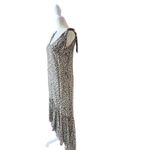 Palmacea Swimwear Leopard Print Maxi Dress Women’s S Hi Low Hem Boho Resort Green Photo 2