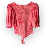 Free People NWT  Intimately Don’t You Wish Pink Velvet Bodysuit in Pink Phenom Photo 6